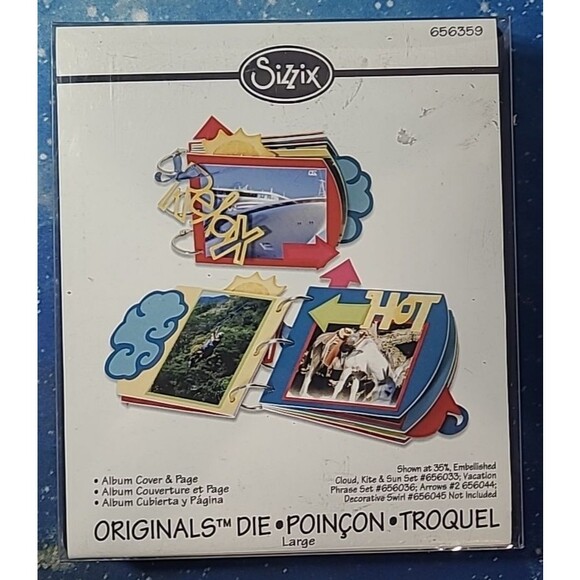 Sizzix Album Cover & Page Original large die #656359 - Picture 1 of 2